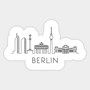 Berlin Skyline Sticker